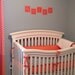 Baby Bedding Crib Set Gray White Orange