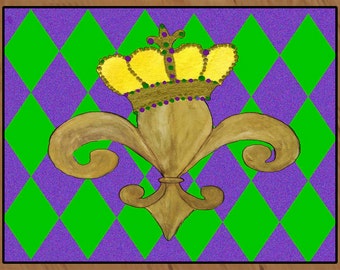 mardi gras outdoor rug