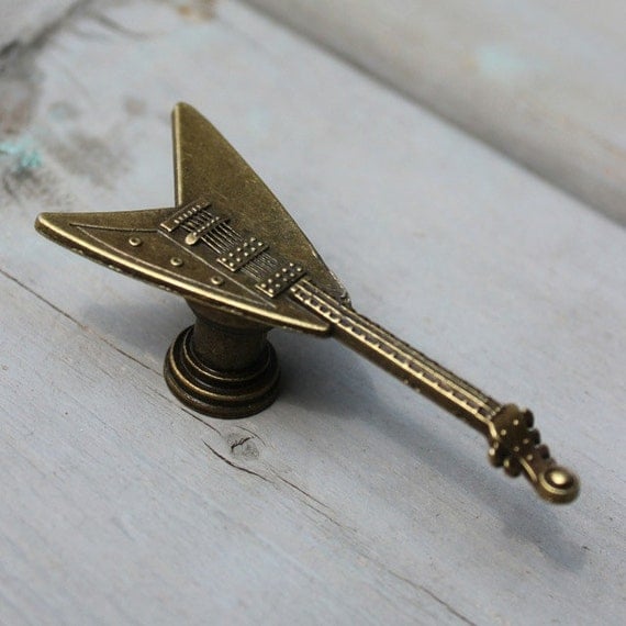 Guitar Drawer Knobs Guitar Knobs in Brass Toned