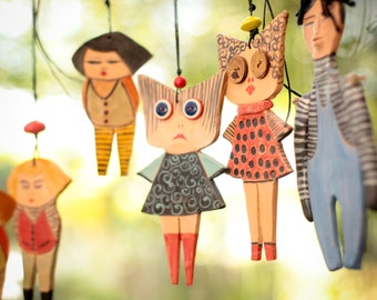 Ceramic Marionette----Anna dolls----Gift-Sweet- Doll--moblie.-Modern--home decor-Chrsitmas gift--Gift under 50 USD--Spring