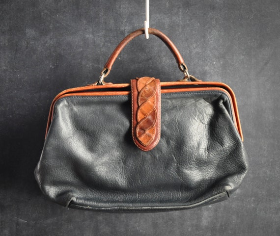 Vintage Giani Bernini Leather Clutch Purse Handbag by drowsySwords