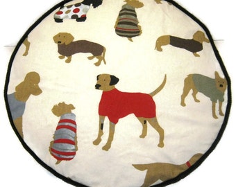 Dogs and Hounds Pouffe Foot Rest Floor Cushion Pouf