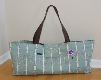 xlarge Yoga Bag with Quilted lining Made to Order.