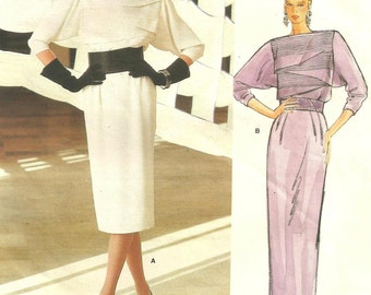 Vogue Paris Original Dress Christian Dior 1404 sz 12 1970s