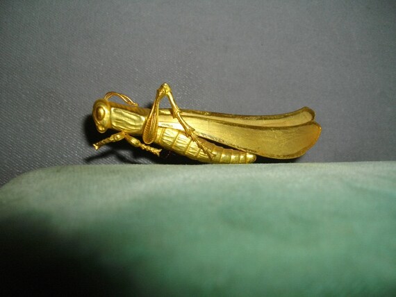 Antique Brooch Endearing Antique Grasshopp