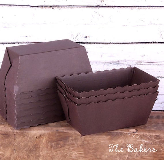 Holiday Mini Loaf Baking Pans Mini Brown by thebakersconfections