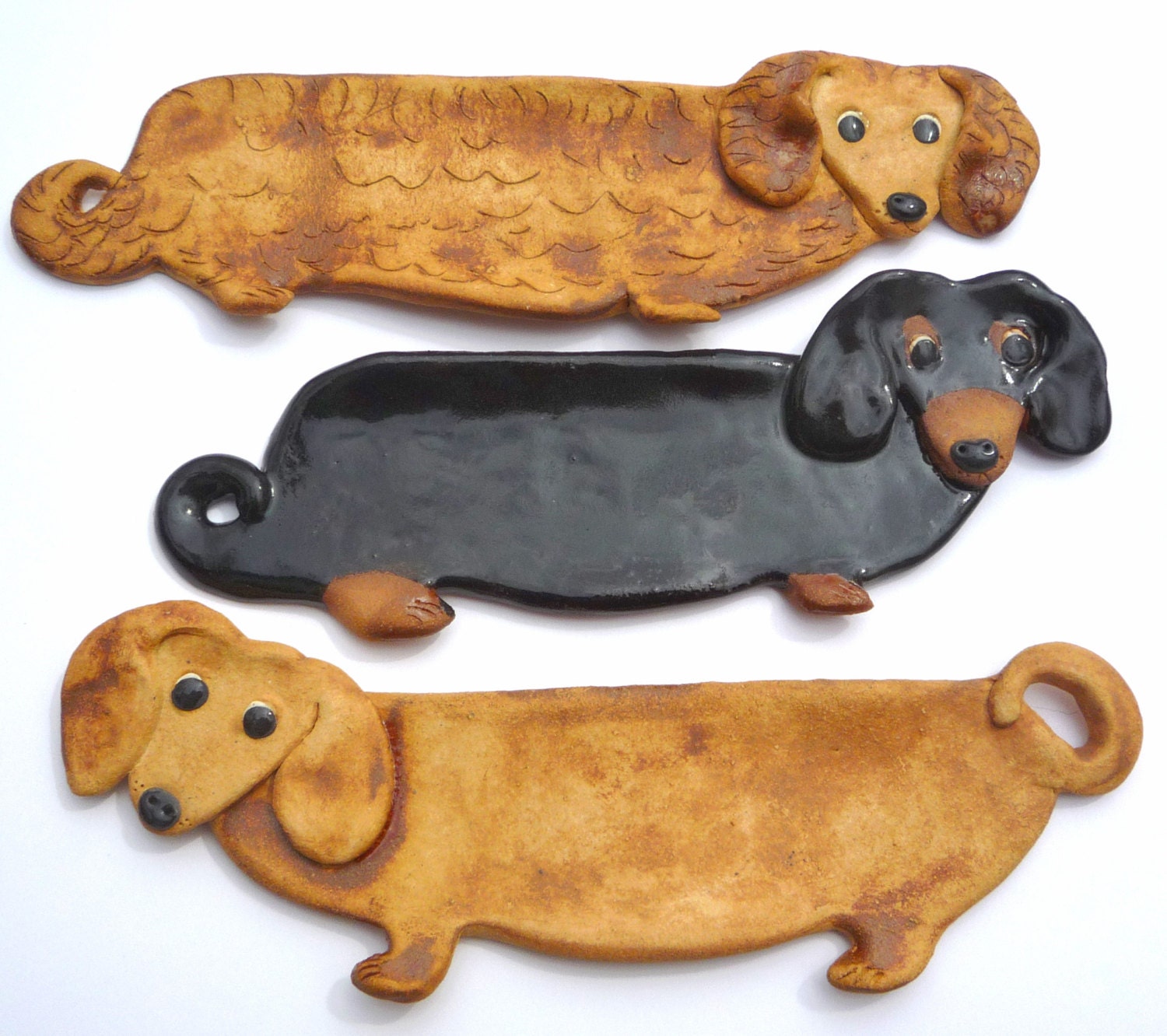 Dachshund Dog Spoon Rest by sugargrovepottery on Etsy