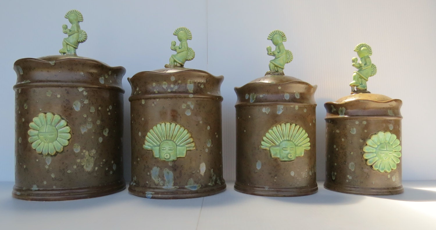 Kitchen Canisters Southwestern Canister Set Santa Fe Style   Il Fullxfull.642154170 67v8 