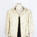 1960s Vintage Jacket - Short Coat - Ivory Silk with Gold Beading Dressy Wedding Attire