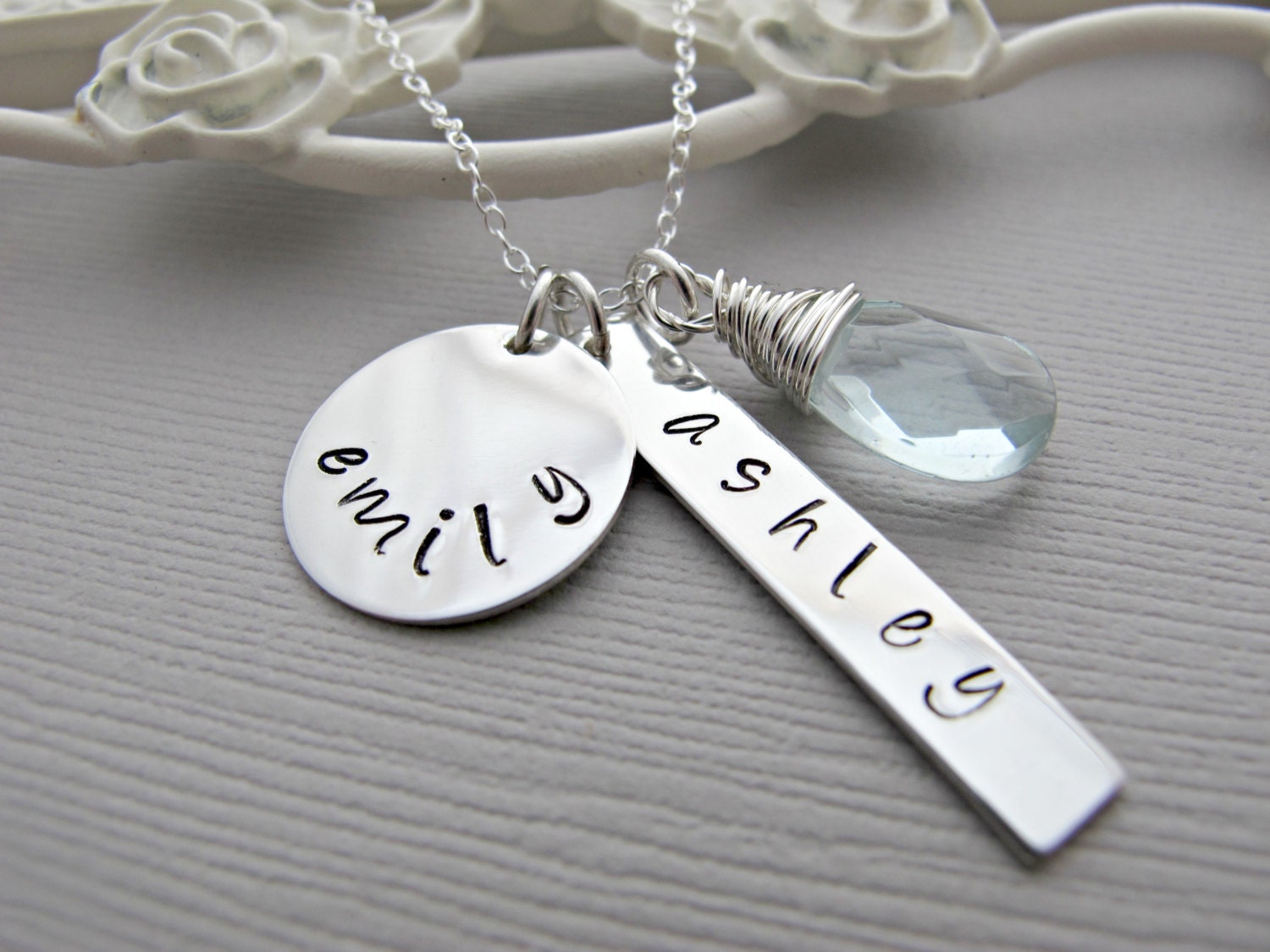 Personalized necklace Children's Name Necklace by vonmeyerjewelry