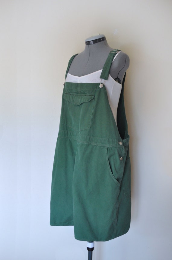 Green 24W Bib OVERALLS Hand Dyed Dark Kelly Green St. Johns
