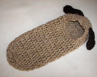 Cocoon, Hooded, Puppy Dog, Newborn, Halloween Costume, Photography Prop, Baby Gift