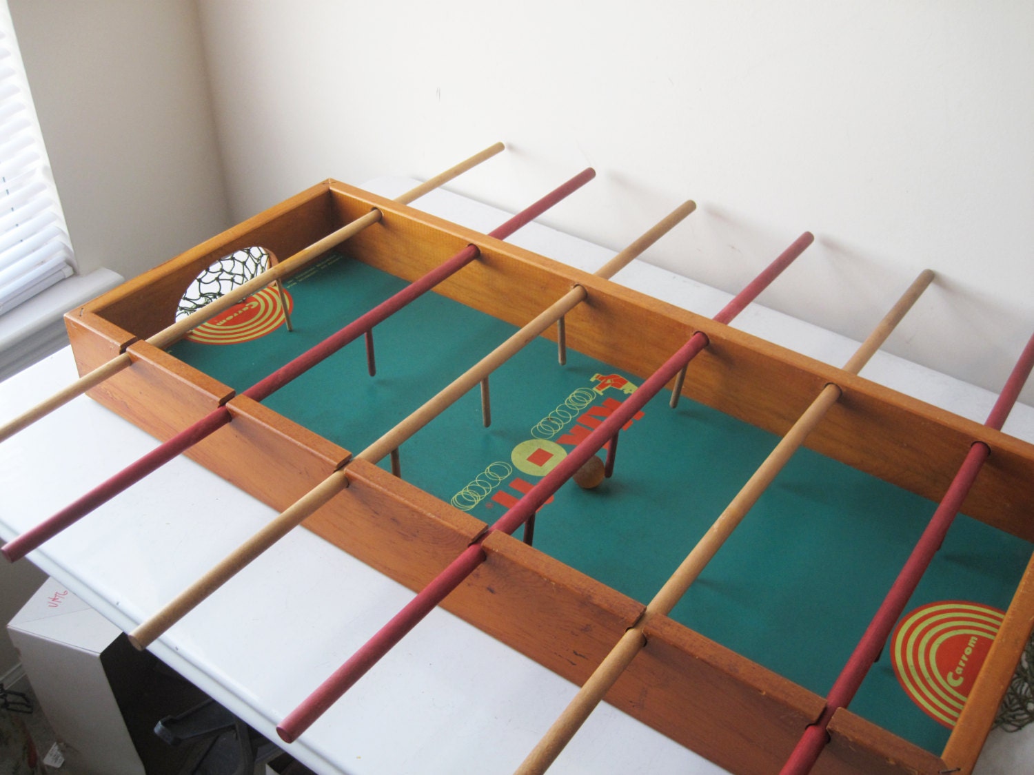 SALE Midcentury Vintage Foosball Table Kikit Carrom 50s Man