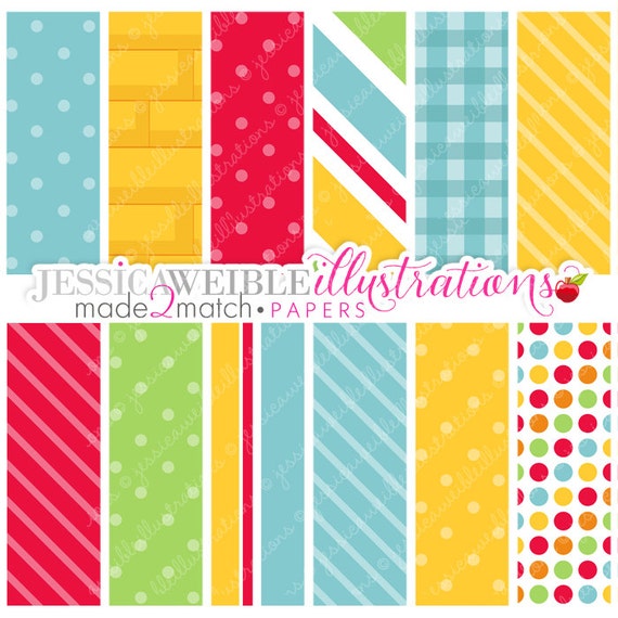 Wizard of Oz Cute Digital Papers - Commercial Use Ok - Yellow Brick Road Paper - Made 2 Match Wizard of Oz Backgrounds Il_570xn