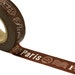 Washi tape PARIS Address & Post Mark on CHOCOLATE BROWN