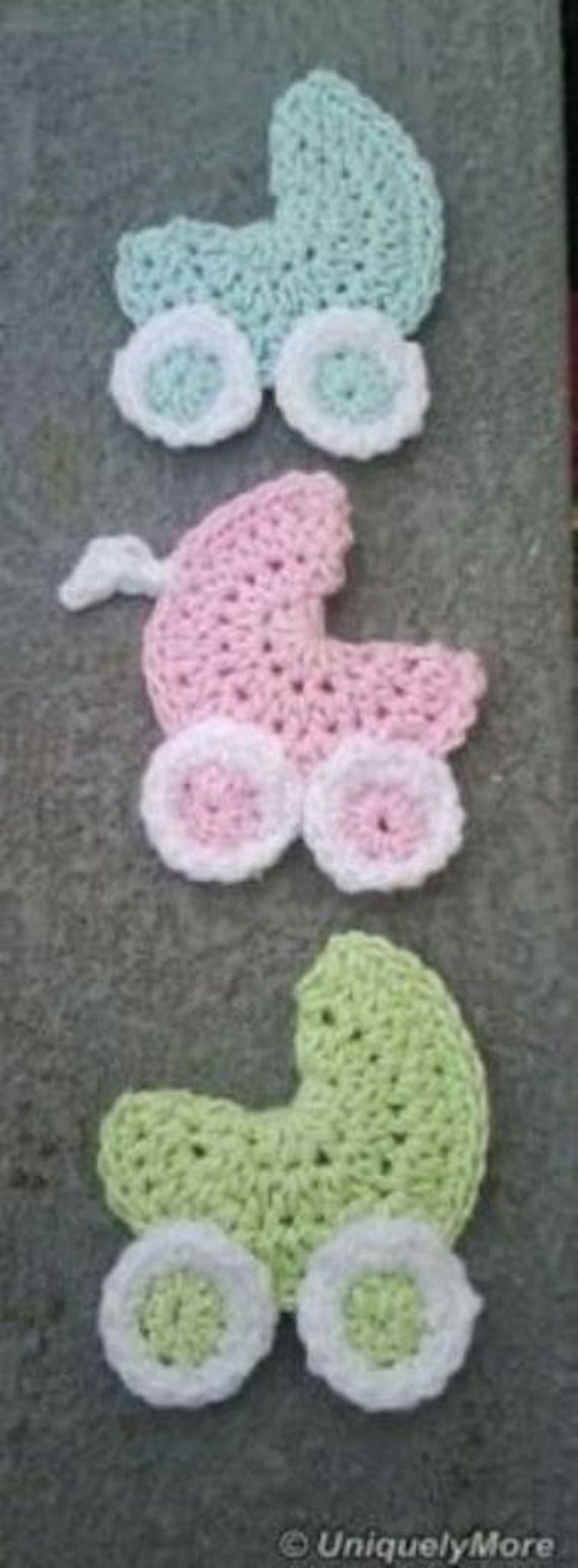 Crochet PATTERN for Baby Stroller Ornament Instant Download