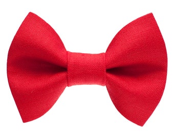Cat Bow Tie - "The Boss Is In" - Red