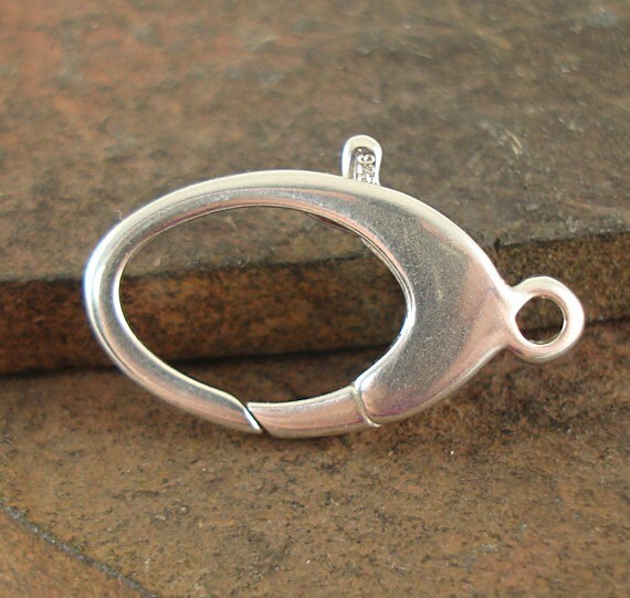 Large Lobster Clasp Sterling Silver Clasp Sterling Clasp