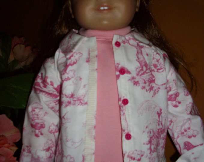 3 piece set Turtleneck and Jeans fits sizes 18 inch dolls
