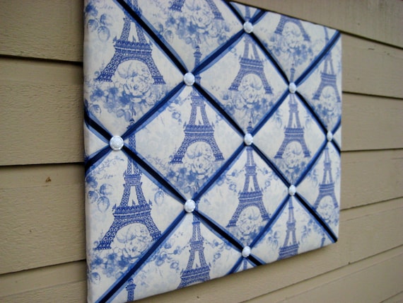 Paris French Memo Board Eiffel tower Photo Memory Board in a