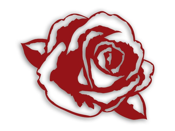 Download SVG/PNG/DXF Rose die cut for scrapbooking or card making