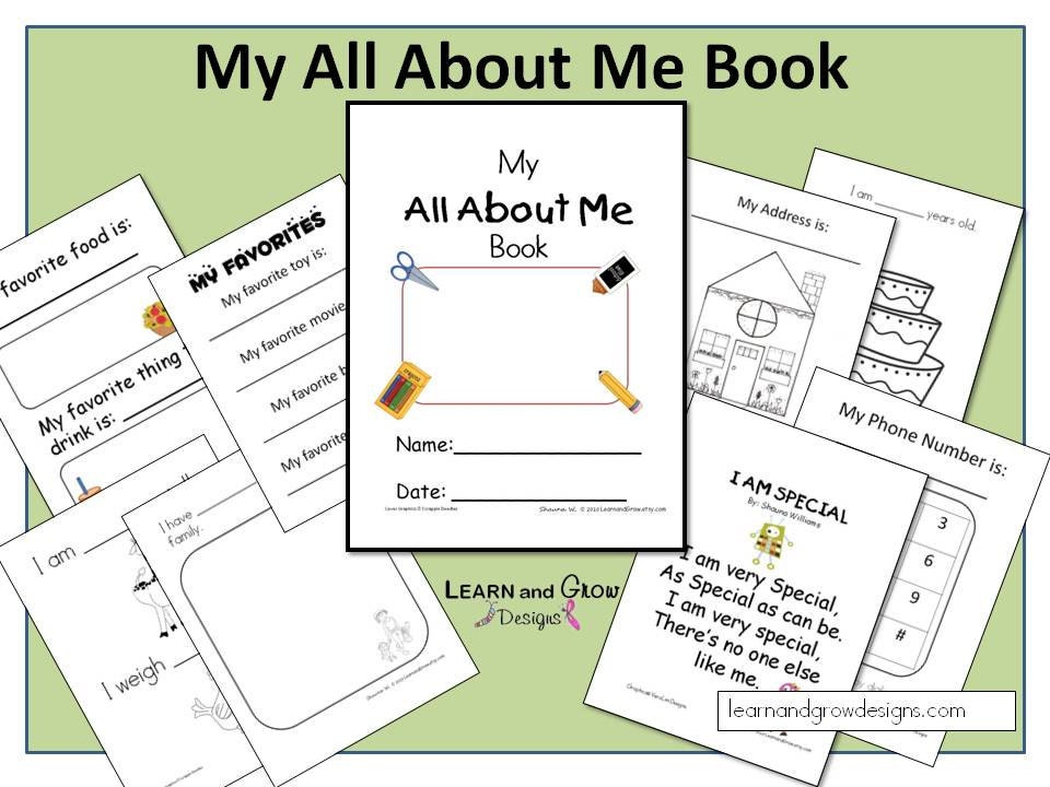 My All About Me Book