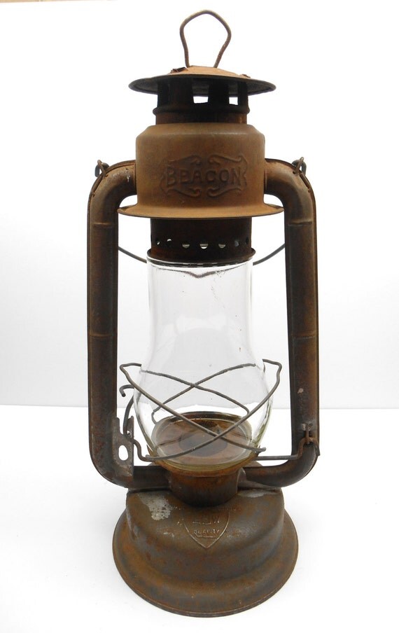 Vintage Railroad Lantern Beacon GSW Wind Proof Lantern Oil