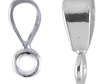 4 Sterling Silver Pendant Bail with Ring