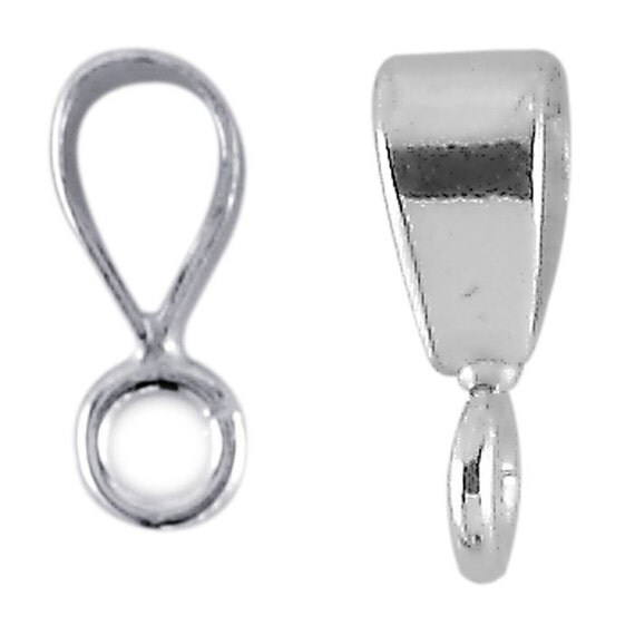 4 Sterling Silver Pendant Bail with Ring