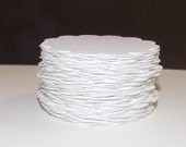 Approximately 160 WHITE Scalloped 3" Tags .. READY to SHiP ... DESTASH Il_170x135