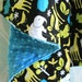 Baby Blanket - Zoology in Lagoon and Teal Minky - Personalization Options Available