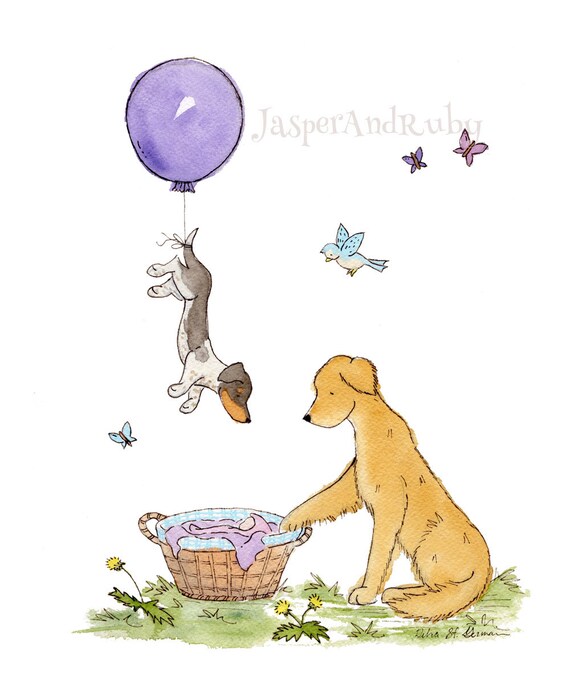 Dog Nursery Art Nursery Art Picture Baby's Bedroom