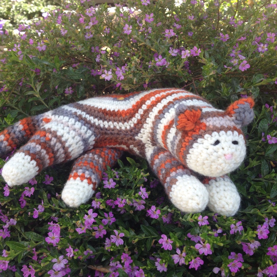 Crochet Cat Calico Tabby Cat Amigurumi
