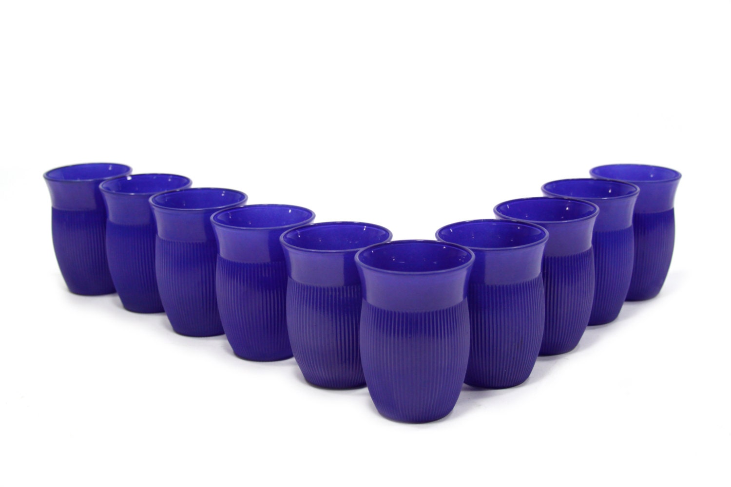 Set Of 10 Drinking Glasses Cobalt Blue Vintage Juice   Il Fullxfull.582141450 Dfoy 