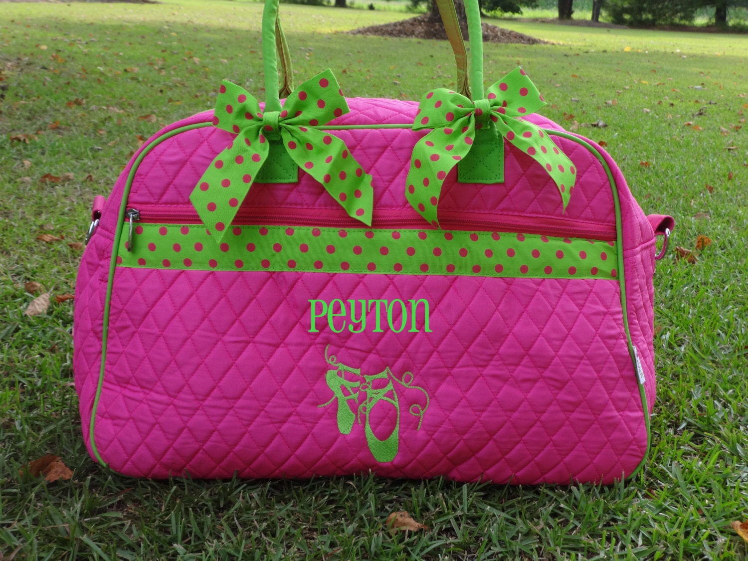 girls personalized dance bag