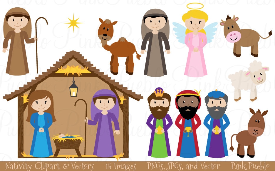 free animated nativity scene clipart - photo #23