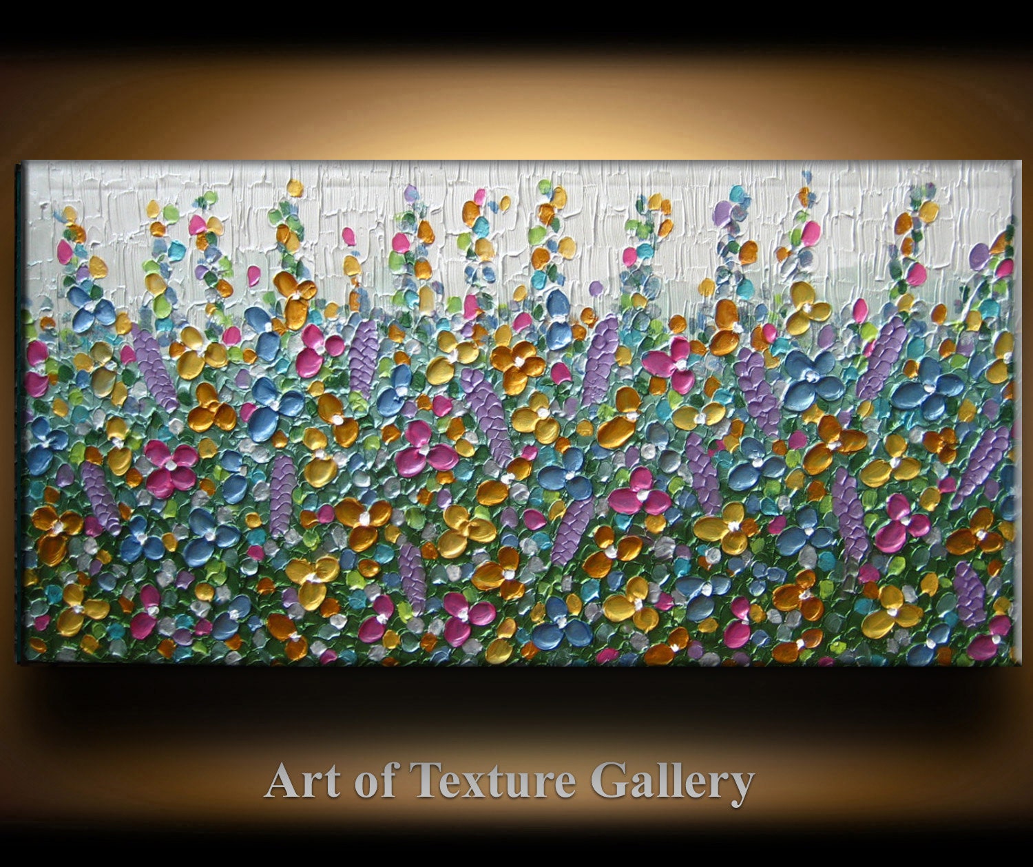 Abstract Texture Painting 48 x 24 Original Custom Texture