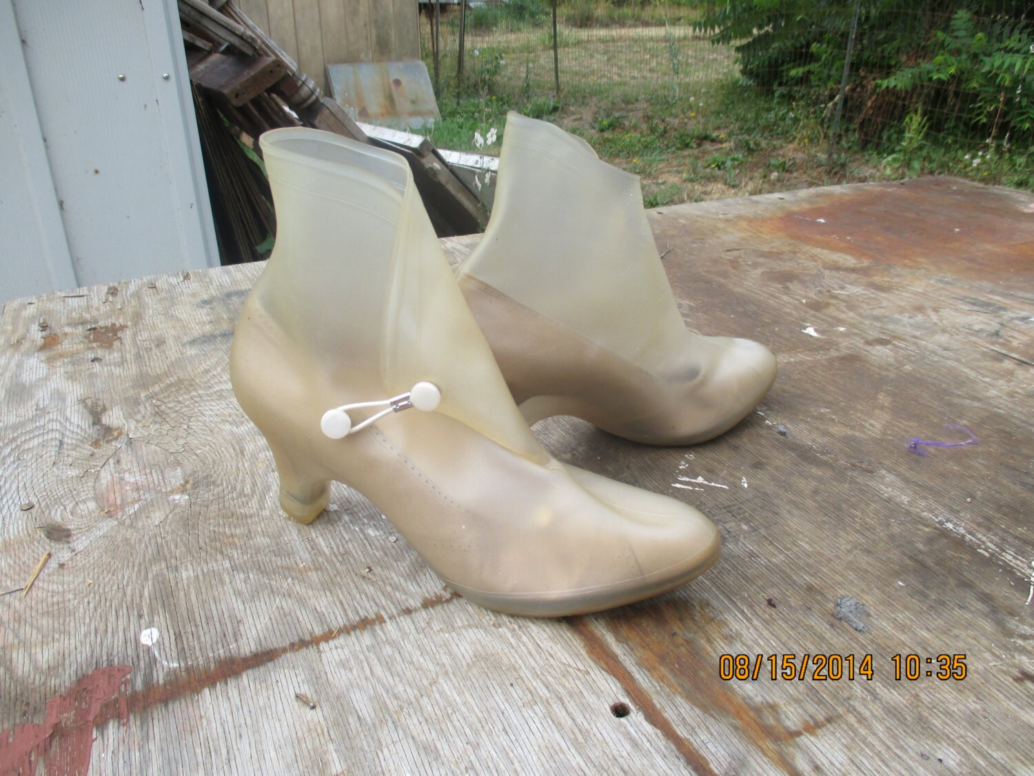 high heel galoshes