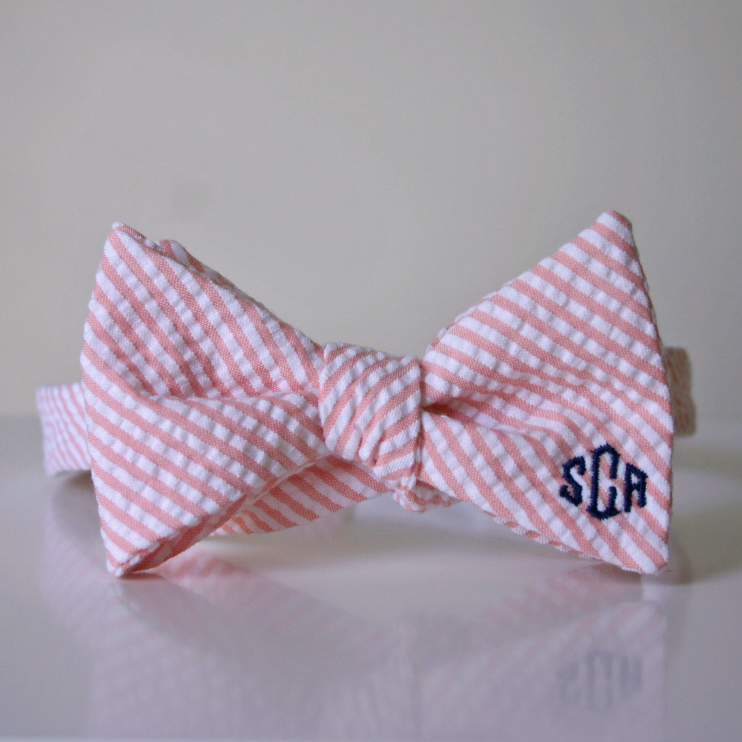 mens seersucker bow tie