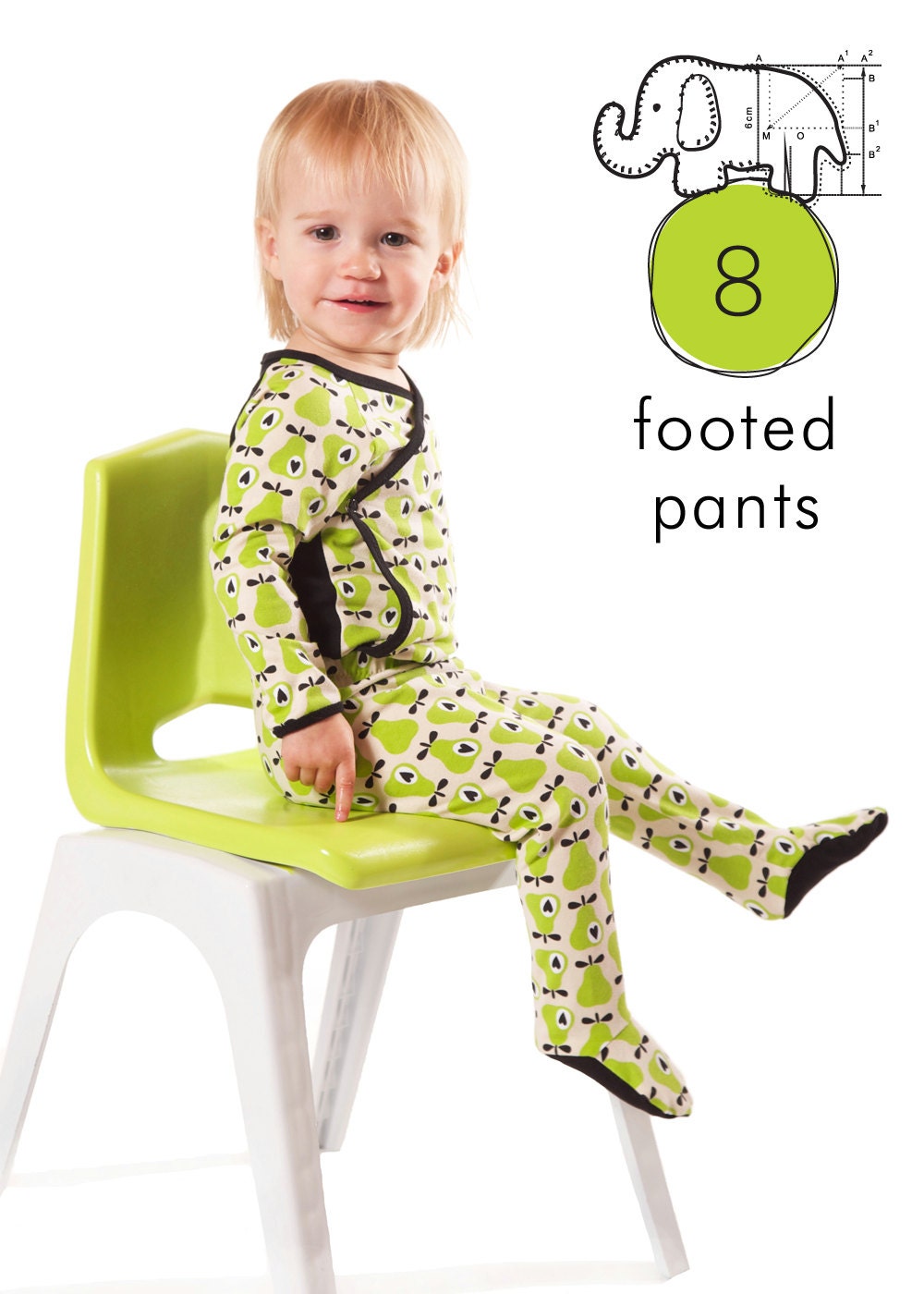 Baby leggings pdf pattern with footies easy by brindilleandtwig