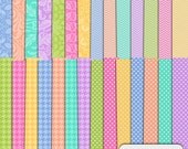 Baking Bunnies Pack of Extra Digital Scrapbooking papers, includes 28 papers Il_170x135