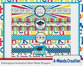 Kindergarten Graduation Printable Water Bottle Wrappers Il_170x135