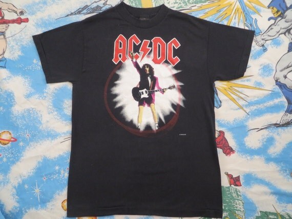 AC/DC acdc vintage 1988 tour T SHIRT