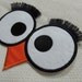 Owl eyes and fluffy lashes - machine applique embroidery designs - 4x4, 5x7 INSTANT DOWNLOAD