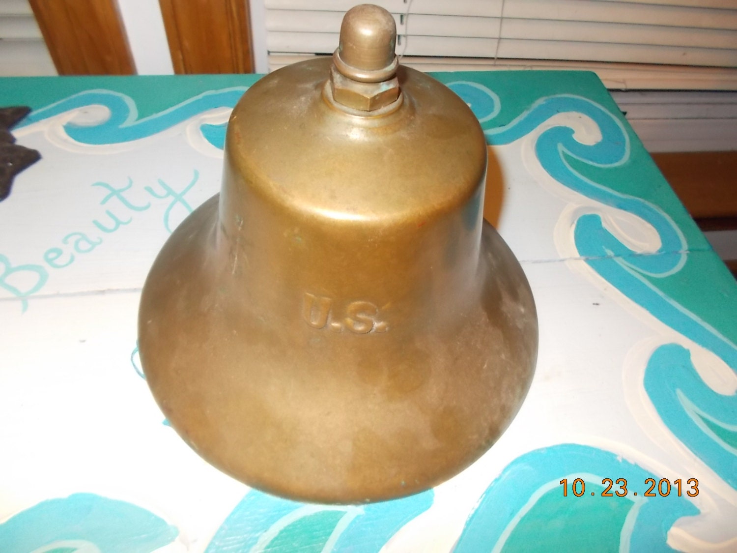 Sale Antique U.S. Navy Ships Bell Brass Loeffler