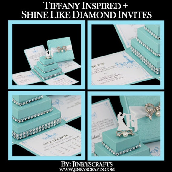 Tiffany Themed Wedding Invitations 1