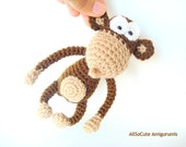 Crochet Pattern, Amigurumi Pattern, Amigurumi Monkey Pattern, Tutorial, instant download