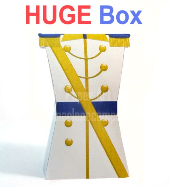 Instant Download - Printable Prince Favor BIG Box Color WHITE, Birthday Party, Candy Box, Prince and Princess, Party Birthday, Boys. Il_570xn