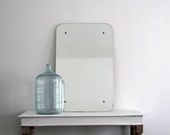 Large Frameless Mirror - Antique Wall Mirror - Bevelled Hanging Mirror