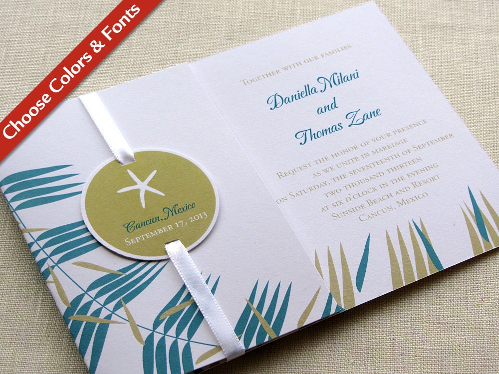 Starfish Beach Wedding Invitations 8